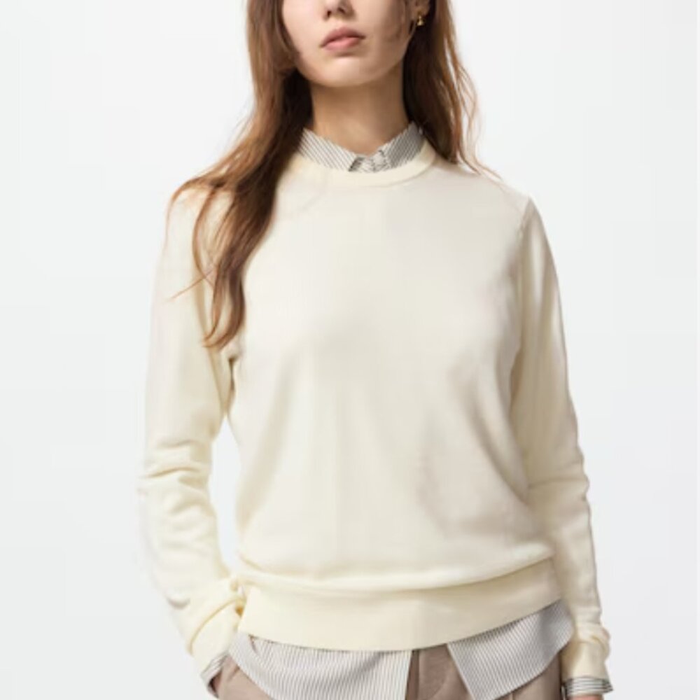 Uniqlo Merino Sweater, Off White, S